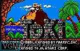 Image de l'ecran titre du jeu Toki sur Atari Lynx