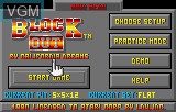 Image du menu du jeu Block Out sur Atari Lynx