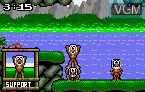 Image in-game du jeu Dinolympics sur Atari Lynx