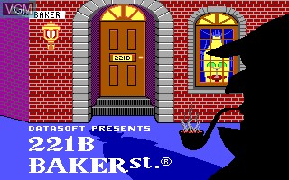 Image de l'ecran titre du jeu 221B Baker St. sur MS-DOS
