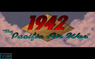 Image de l'ecran titre du jeu 1942 - The Pacific Air War sur MS-DOS