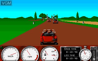 Image in-game du jeu 1000 Miglia sur MS-DOS