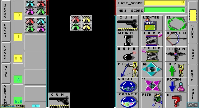 Image in-game du jeu 1993tris sur MS-DOS