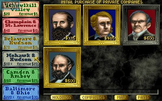 Image in-game du jeu 1830 - Railroads and Robber Barons sur MS-DOS
