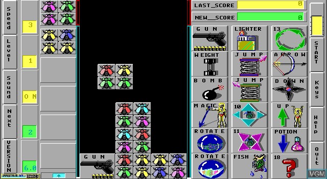 Image in-game du jeu 1993tris sur MS-DOS