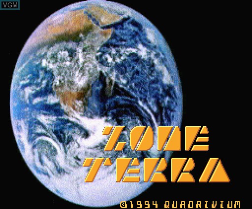 Image de l'ecran titre du jeu Zone Terra sur MSX Turbo-R