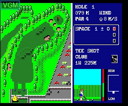 Image in-game du jeu World Golf sur MSX2 Disk