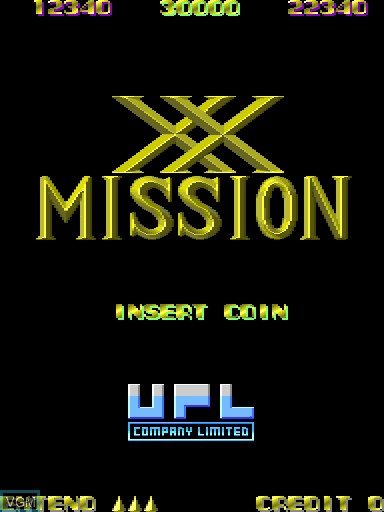 Image de l'ecran titre du jeu XX Mission sur MAME