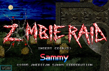 Image de l'ecran titre du jeu Zombie Raid sur MAME