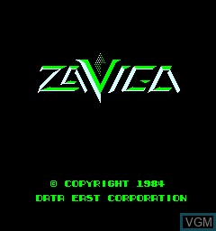 Image de l'ecran titre du jeu Zaviga sur MAME