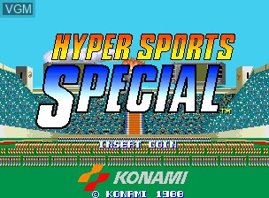 Image de l'ecran titre du jeu Hyper Sports Special sur MAME