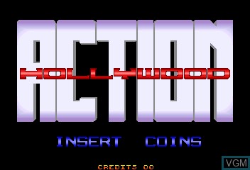 Image de l'ecran titre du jeu Action Hollywood sur MAME