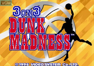 Image de l'ecran titre du jeu 3 On 3 Dunk Madness sur MAME