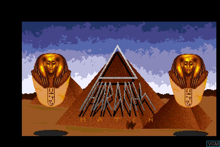 Image de l'ecran titre du jeu Pharaohs Match sur MAME