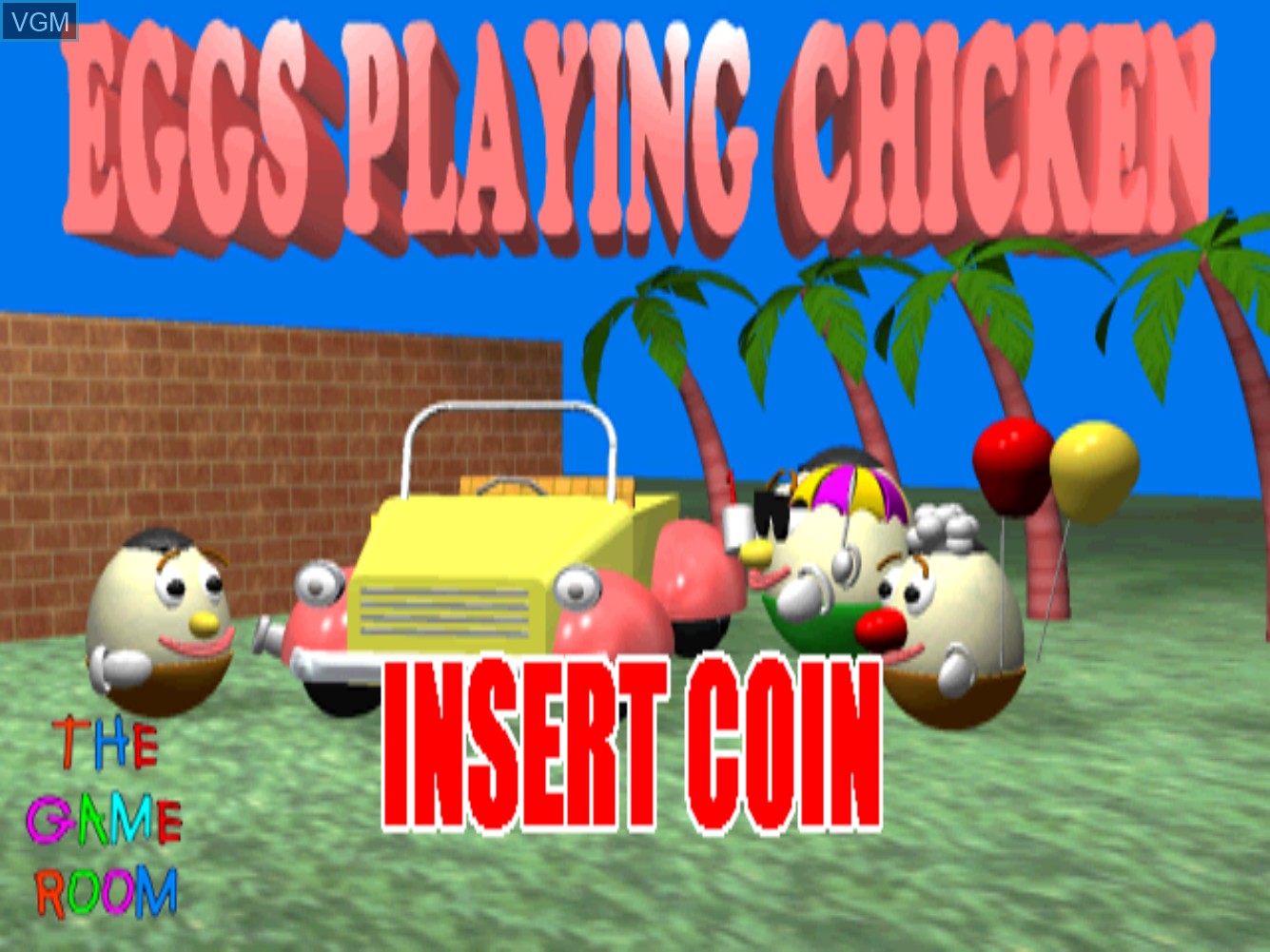Image de l'ecran titre du jeu Eggs Playing Chicken sur MAME