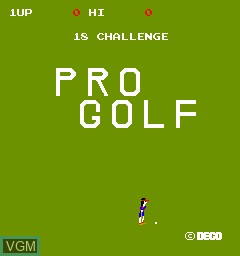 Image de l'ecran titre du jeu 18 Challenge Pro Golf sur MAME