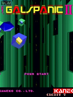 Image de l'ecran titre du jeu Gals Panic II sur MAME