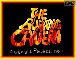 Image de l'ecran titre du jeu The Burning Cavern sur MAME