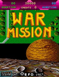 Image de l'ecran titre du jeu War Mission sur MAME