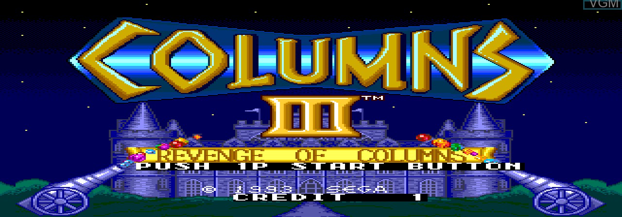 Image de l'ecran titre du jeu MegaPlay - Columns III sur MAME