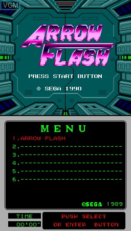Image de l'ecran titre du jeu MegaTech - Arrow Flash sur MAME