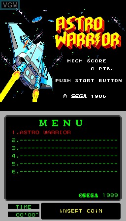 Image de l'ecran titre du jeu MegaTech - Astro Warrior sur MAME