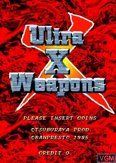 Image de l'ecran titre du jeu Ultra X Weapons / Ultra Keibitai sur MAME