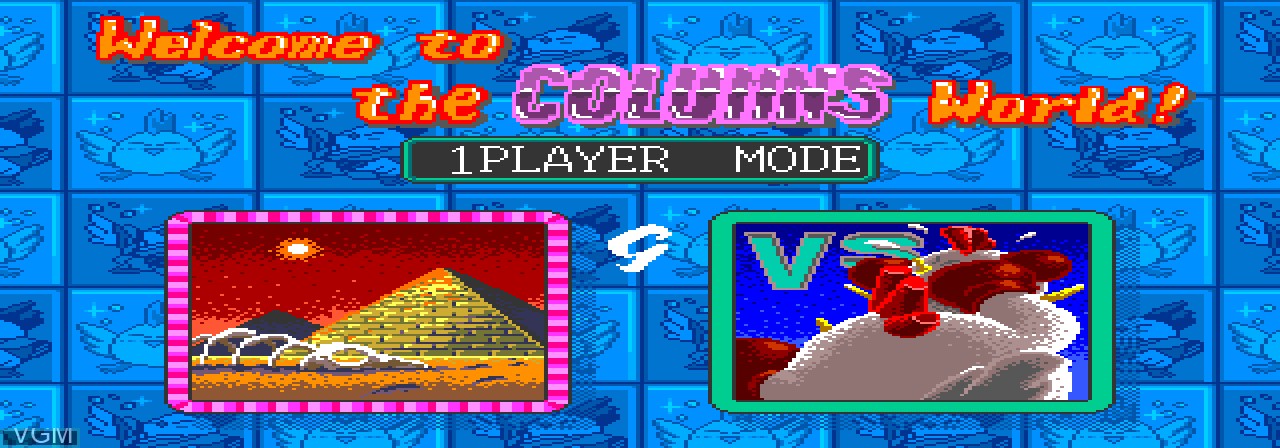 Image du menu du jeu MegaPlay - Columns III sur MAME
