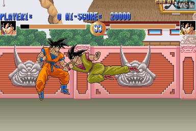 Image in-game du jeu Dragon Ball Z sur MAME