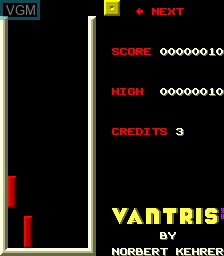 Image in-game du jeu Vantris sur MAME