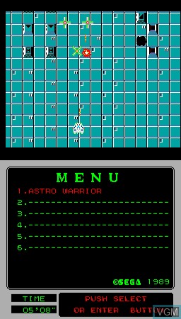 Image in-game du jeu MegaTech - Astro Warrior sur MAME