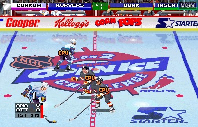 Image in-game du jeu 2 on 2 Open Ice Challenge sur MAME