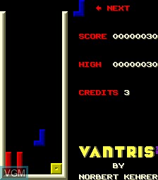 Image in-game du jeu Vantris sur MAME