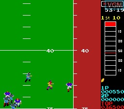 Image in-game du jeu 10-Yard Fight '85 sur MAME