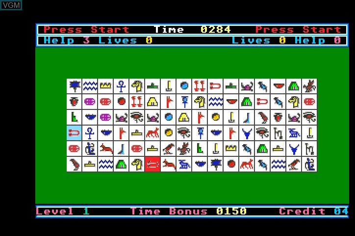 Image in-game du jeu Pharaohs Match sur MAME