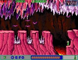 Image in-game du jeu The Burning Cavern sur MAME