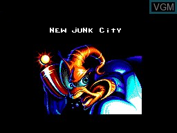 Image du menu du jeu Earthworm Jim sur Sega Master System
