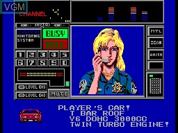 Image du menu du jeu Special Criminal Investigation sur Sega Master System