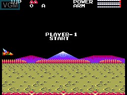 Image du menu du jeu Transbot sur Sega Master System