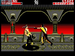 Image in-game du jeu Mortal Kombat II sur Sega Master System