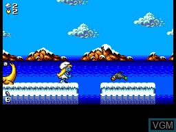 Image in-game du jeu Smurfs Travel the World, The sur Sega Master System