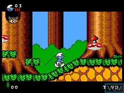 Image in-game du jeu Smurfs, The sur Sega Master System