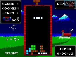 Image in-game du jeu FA Tetris sur Sega Master System