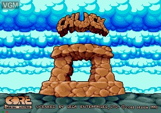 Image de l'ecran titre du jeu Chuck Rock 2 - Son of Chuck sur Sega Mega CD