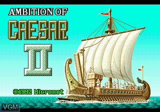 Image de l'ecran titre du jeu Caesar no Yabou II sur Sega Megadrive