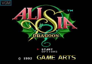 Image de l'ecran titre du jeu Alisia Dragoon sur Sega Megadrive