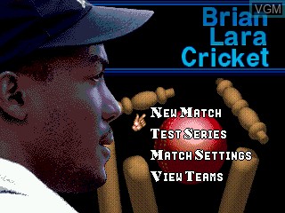 Image de l'ecran titre du jeu Brian Lara Cricket sur Sega Megadrive
