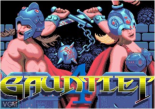 Image de l'ecran titre du jeu Gauntlet sur Sega Megadrive