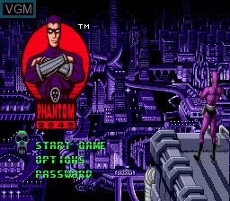 Image de l'ecran titre du jeu Phantom 2040 sur Sega Megadrive