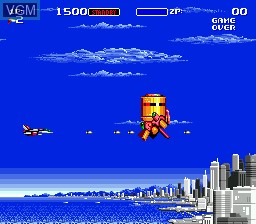 Image du menu du jeu Air Buster sur Sega Megadrive